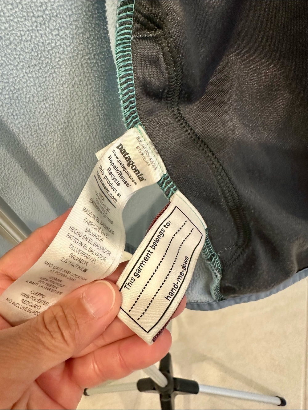 Patagonia Kids' Micro D Snap-T Fleece Jacket in Aqua size S - Picture 11 of 11